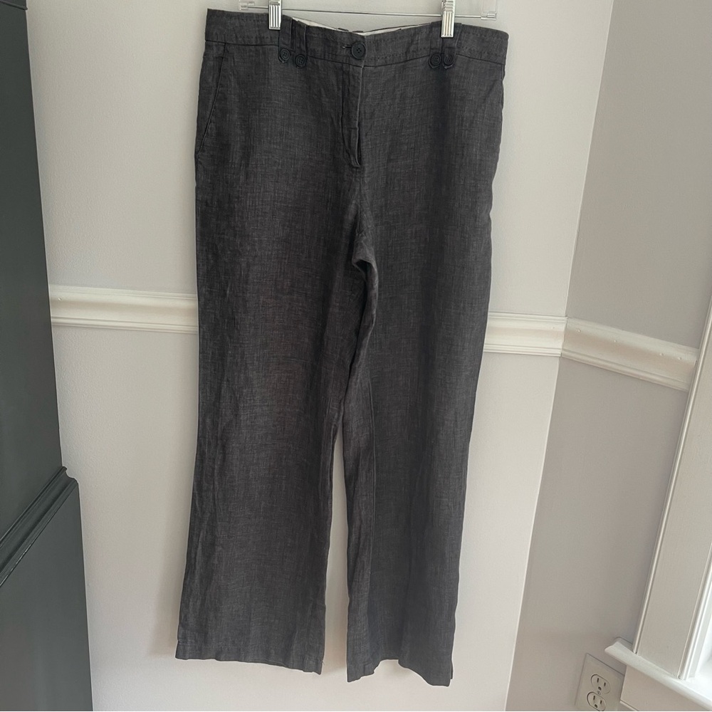 H&M linen pants women’s size 12 wide leg